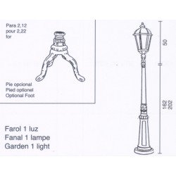 Farola Pagoda 1/cabeza