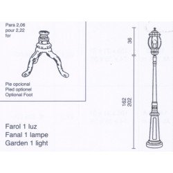 Farola Ampurias 1 cabeza