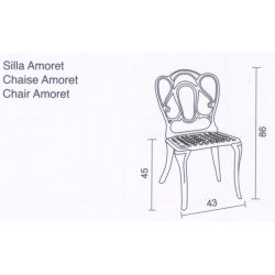 Silla modelo Amoret