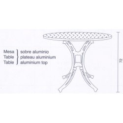 Mesa modelo Amoret redonda