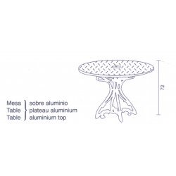 Mesa modelo Modernista redonda