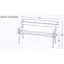 Banco modelo Pedralbes madera